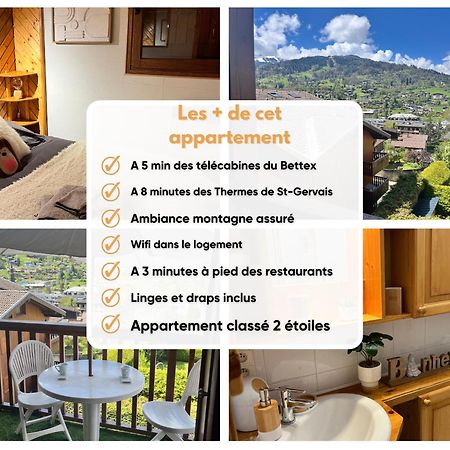 Ski Ou Thermes? Un Appt Cabine Avec Vue Magnifique Сен-Жерве-ле-Бен Екстер'єр фото
